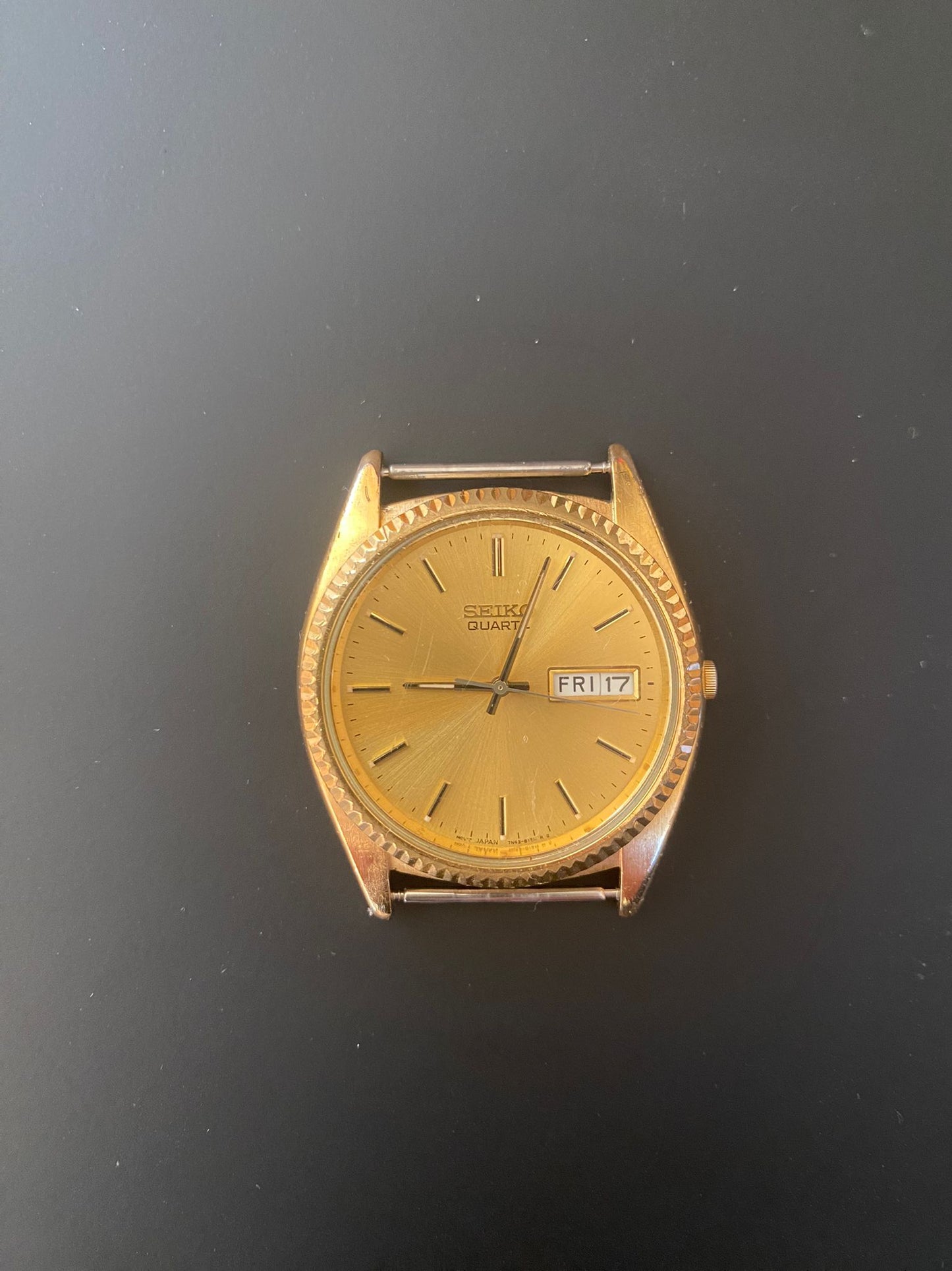 Vintage Gold and Champagne Seiko Watch
