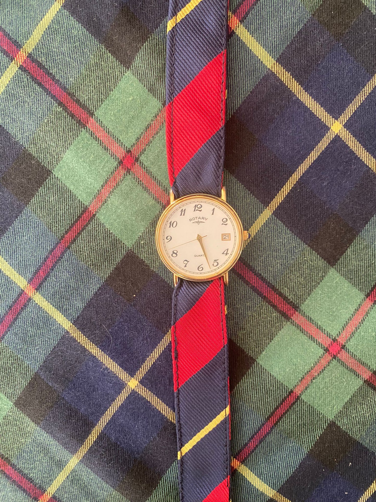 Vintage Gold and White Rotary Watch