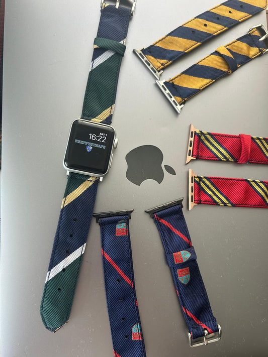 The Preppy College Tie Apple Watch Strap