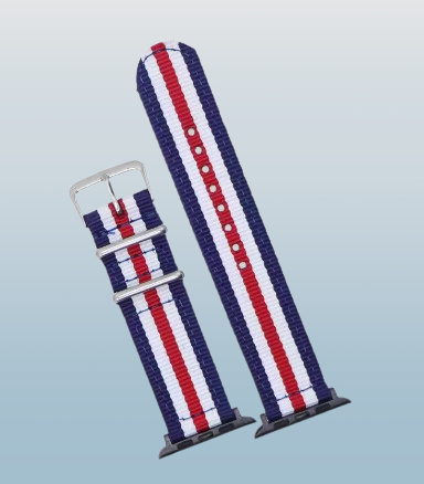 Navy, White & Red USA Apple watch strap