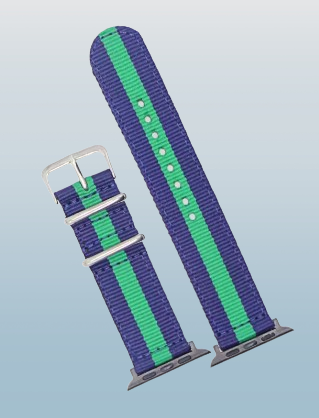Green & Navy Apple watch strap