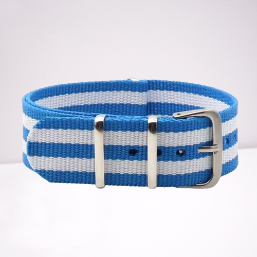 Light blue & White classic strap