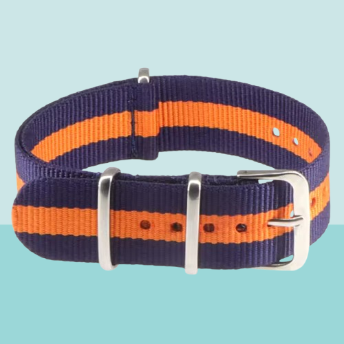 Orange & Navy classic strap