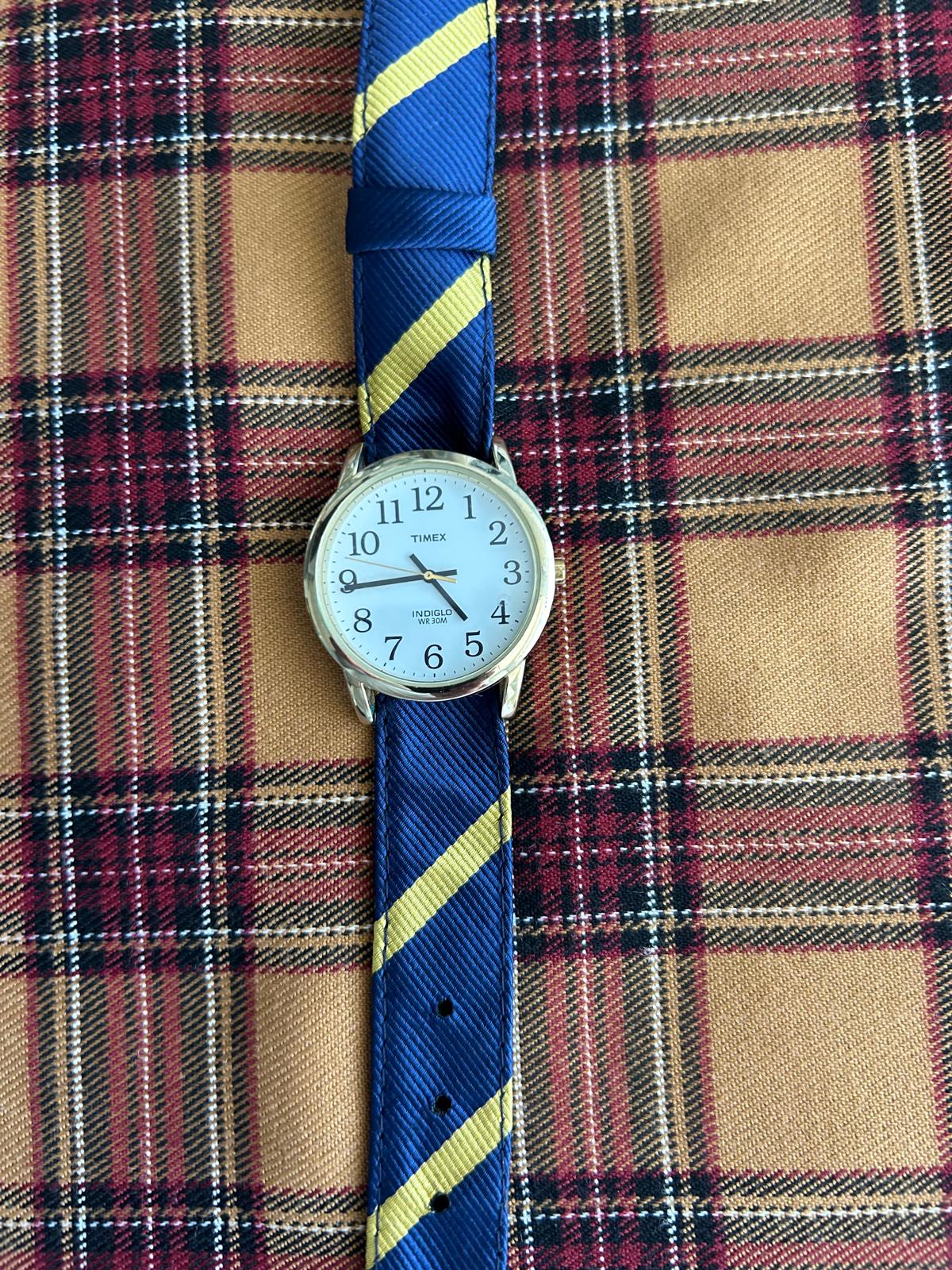 Vintage White and Gold Timex Indiglo
