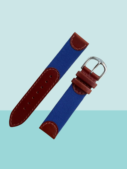 Premium Blue & Brown Strap