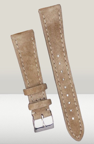 Suede tan strap