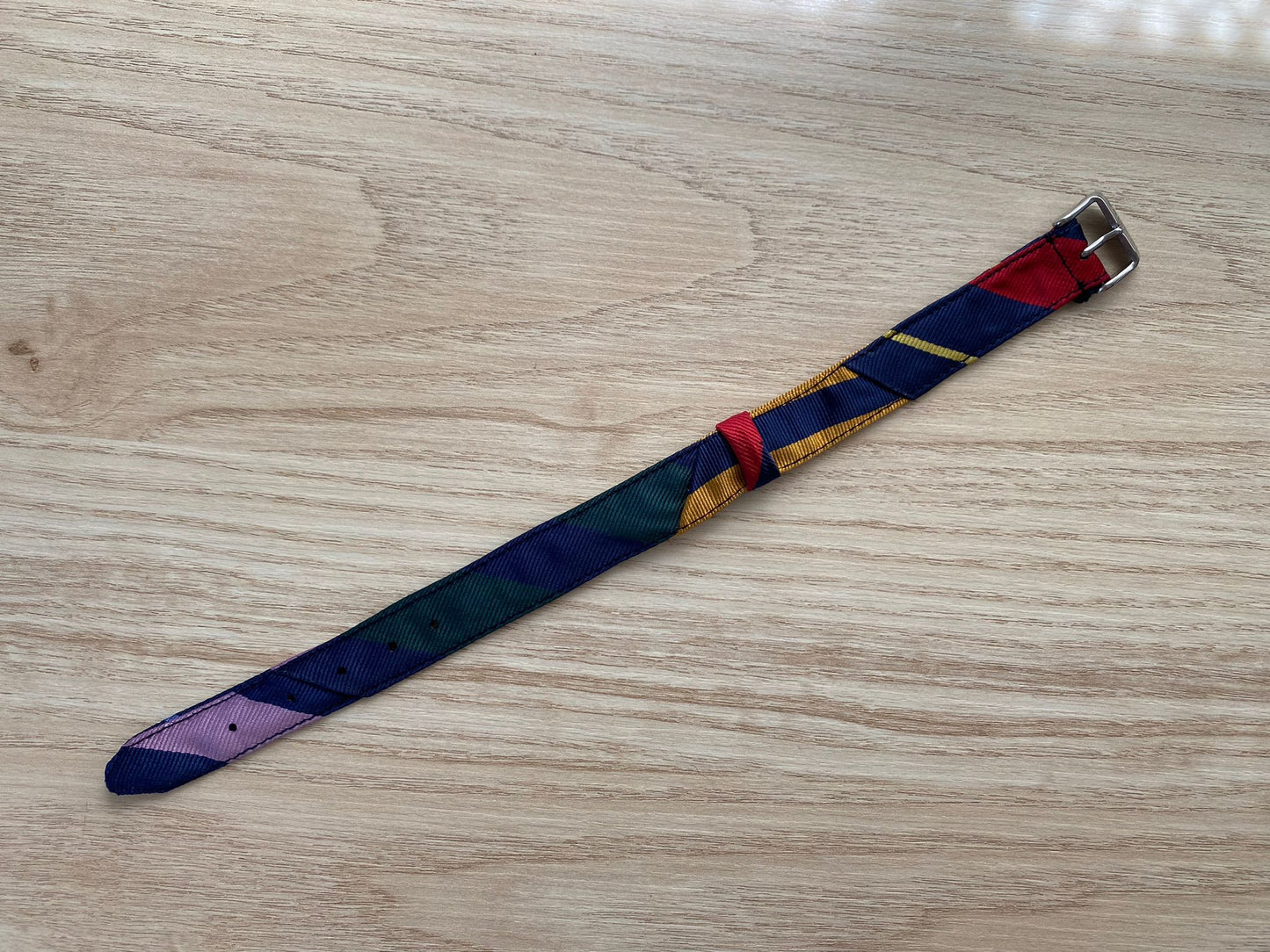 The Patchwork College Tie Watch Strap VII