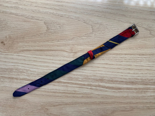 The Patchwork College Tie Watch Strap VII