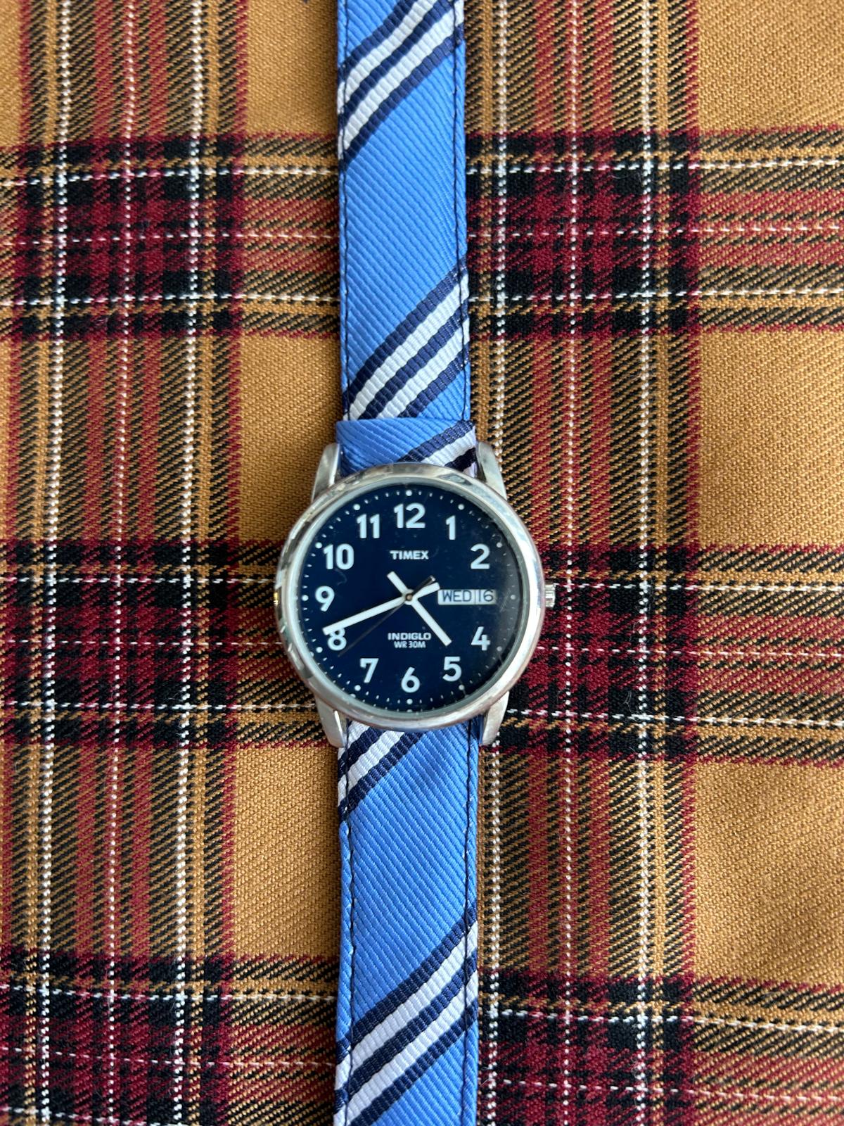 Vintage Navy Blue Timex Indiglo