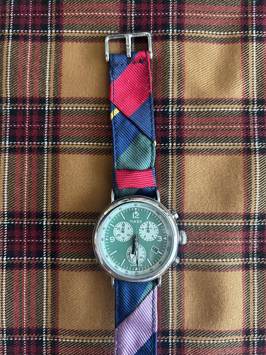 Vintage Green Timex Chronograph