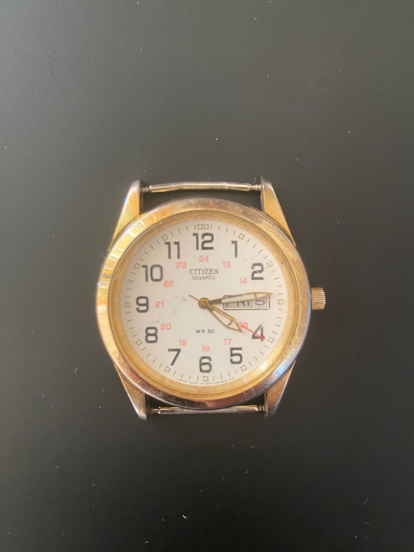 Vintage Gold and White Citizen Watch