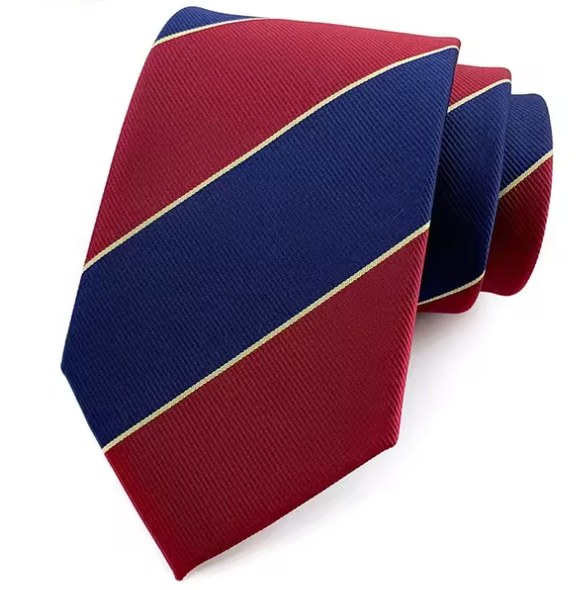 The Classic Red Navy & Yellow II College Tie