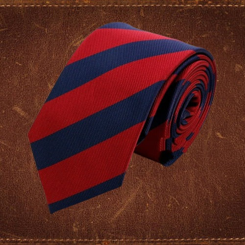 The Classic Navy & Red College Tie