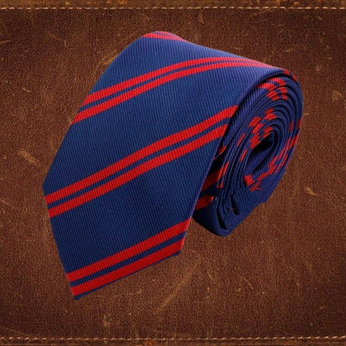 The Classic Navy & Red III College Tie