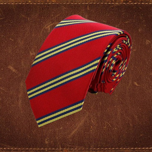 The Classic Red, Yellow & Navy College Tie