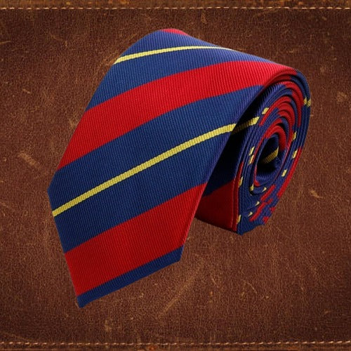 The Classic Red, Navy & Yellow College Tie