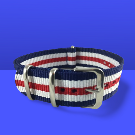 Navy, White & Red USA classic strap