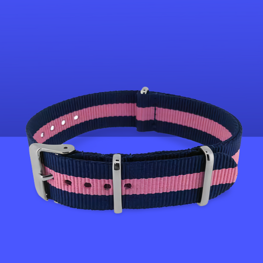 Pink & Navy classic strap