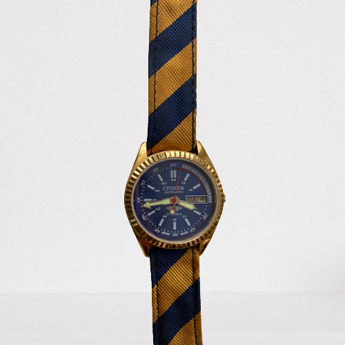 Citizen blue and yellow watch sale