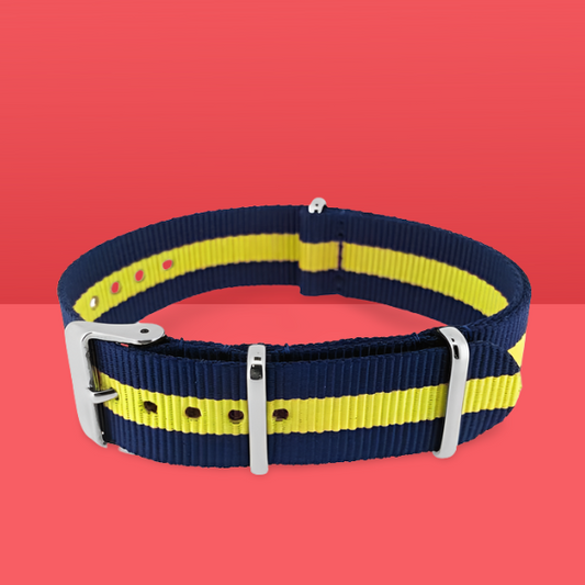 Yellow & Navy classic strap